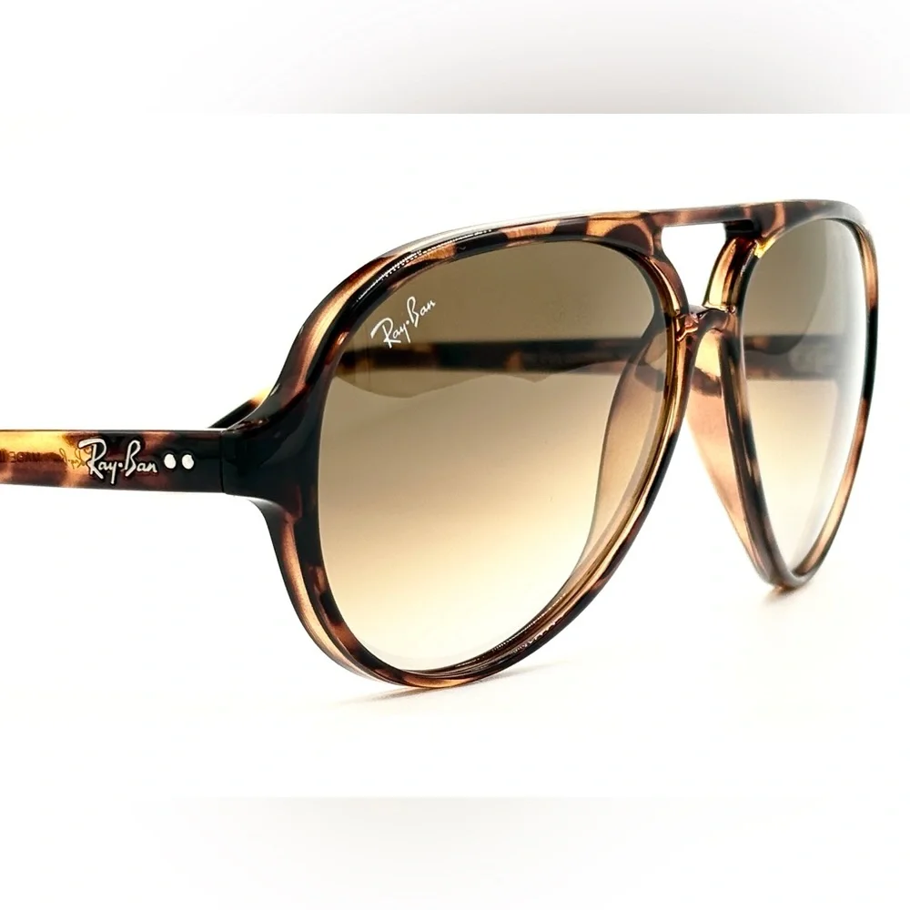 Ray-Ban Cat 5000 Aviator RB4125 Havana Gradient Brown 710/51 59-13-140 - Picture 8 of 13